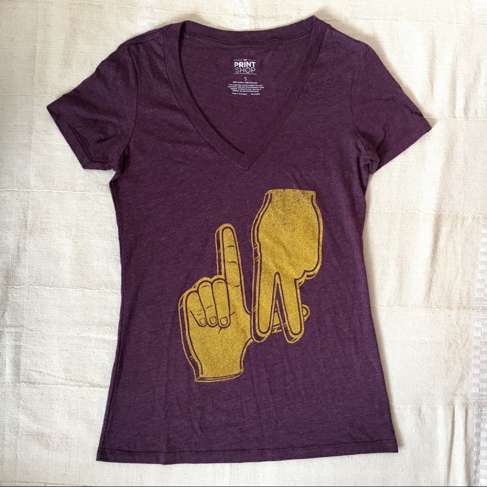 Like new LA hands graphic tee Print Shop sz small